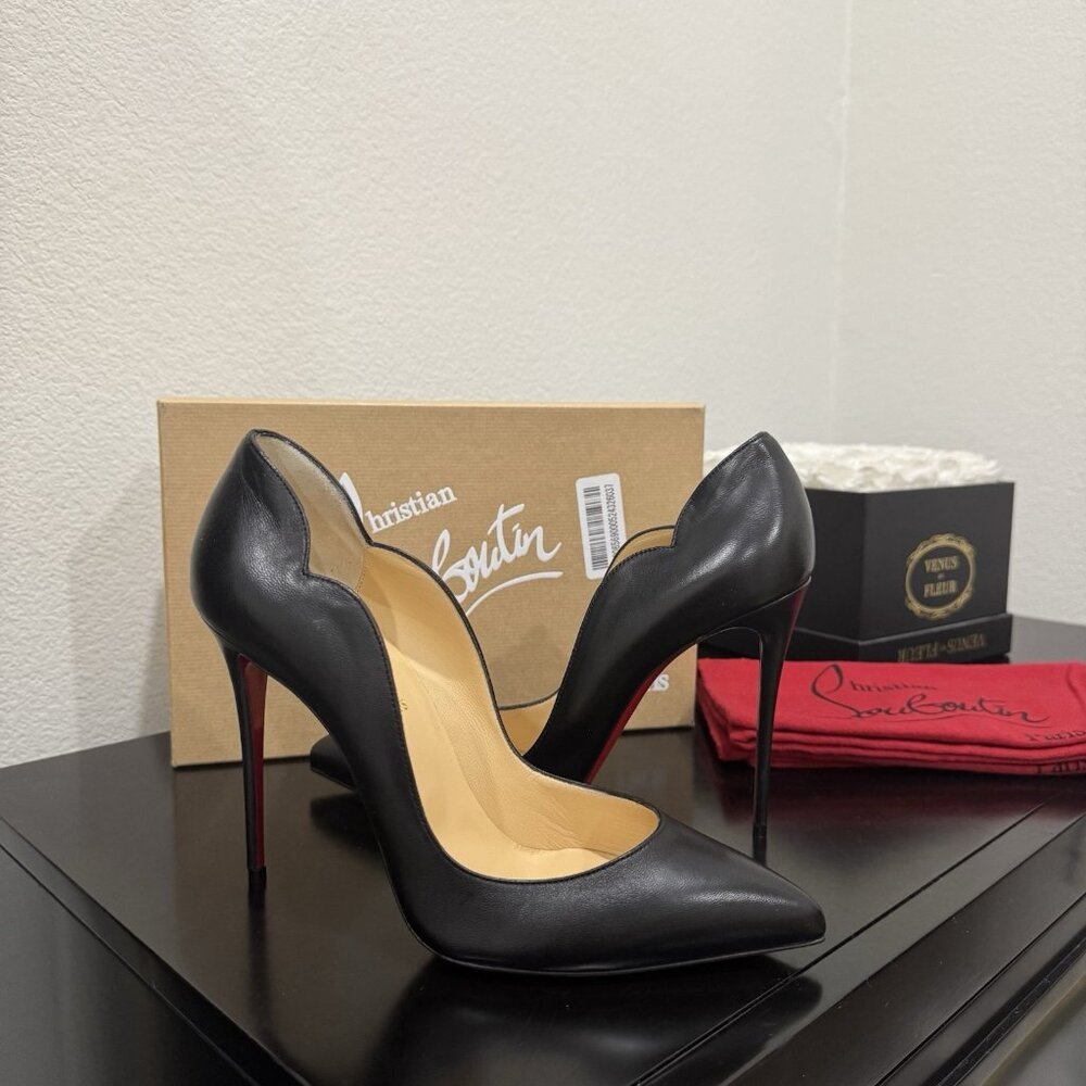 Christian Louboutin Hot Chick 100 Nappa Black - Picture 8 of 9
